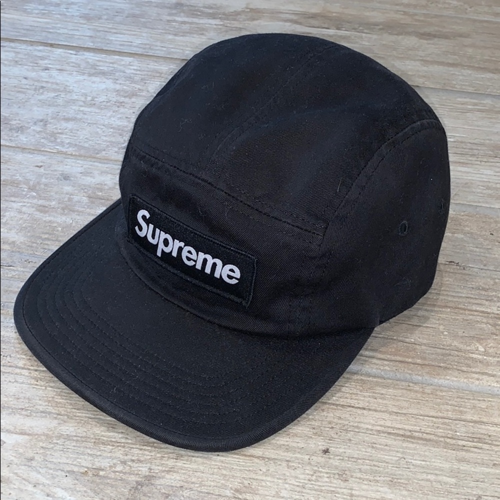 Supreme Black Military Hat